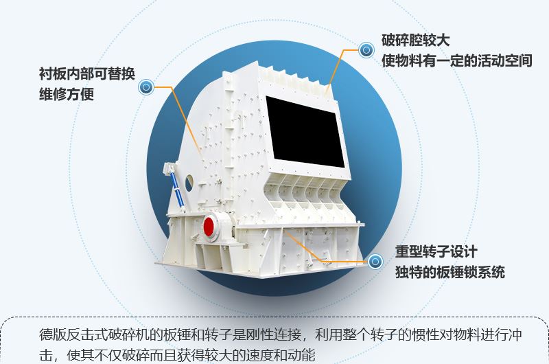 千亿国际平台 HD德版反击式破碎机性能特点